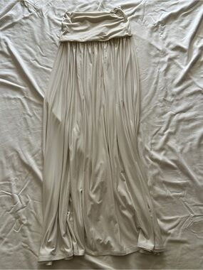 knee length dresses for ladies The Imperial Gate Jersey Tank Dress With Contrast Skirt main image 1